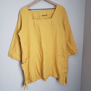 Amelline %100 Linen Tunic